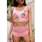 Pink Floral Print Sc...